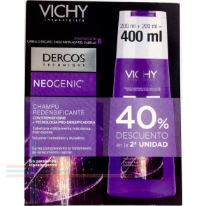 DERCOS TECHNIQUE NEOGENIC CHAMPU 40% DTO EN LA 2º U