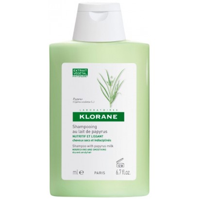 KLORANE CHAMPU A LA LECHE DE PAPIRO  400 ML