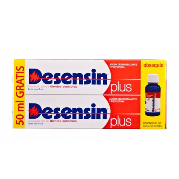 DESENSIN PLUS PACK PASTA DENTAL  125 ML 2 U