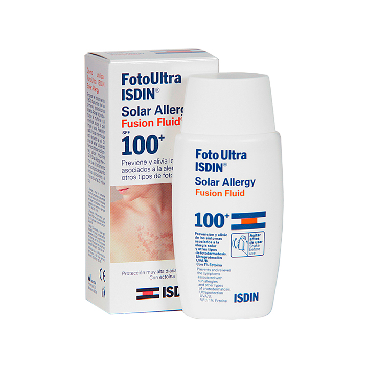 FOTOULTRA ISDIN SOLAR ALLERGY FUSION FLUID  SPF 100 50 ML