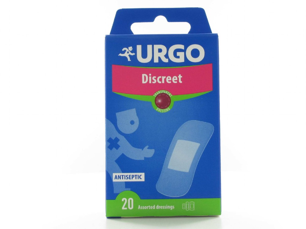 URGO DISCREET ANTISEPTIC  SURTIDO 20 APOSITOS