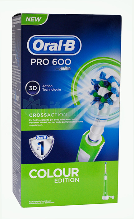 ORAL-B CEPILLO RECARGABLE PRO600 CROSS ACTION VERDE