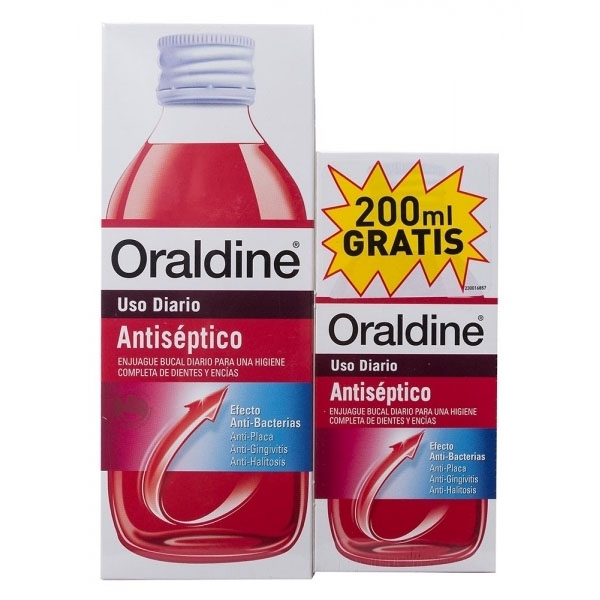 ORALDINE ANTISEPTICO  PACK 400 ML +200 ML