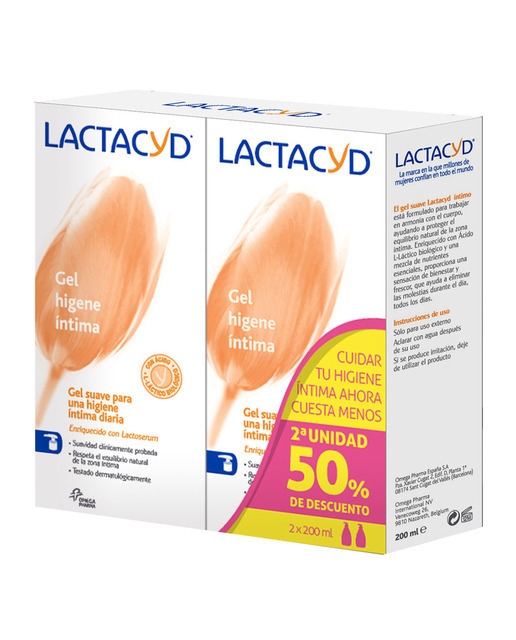 LACTACYD INTIMO GEL SUAVE  PACK 200 ML 2 U