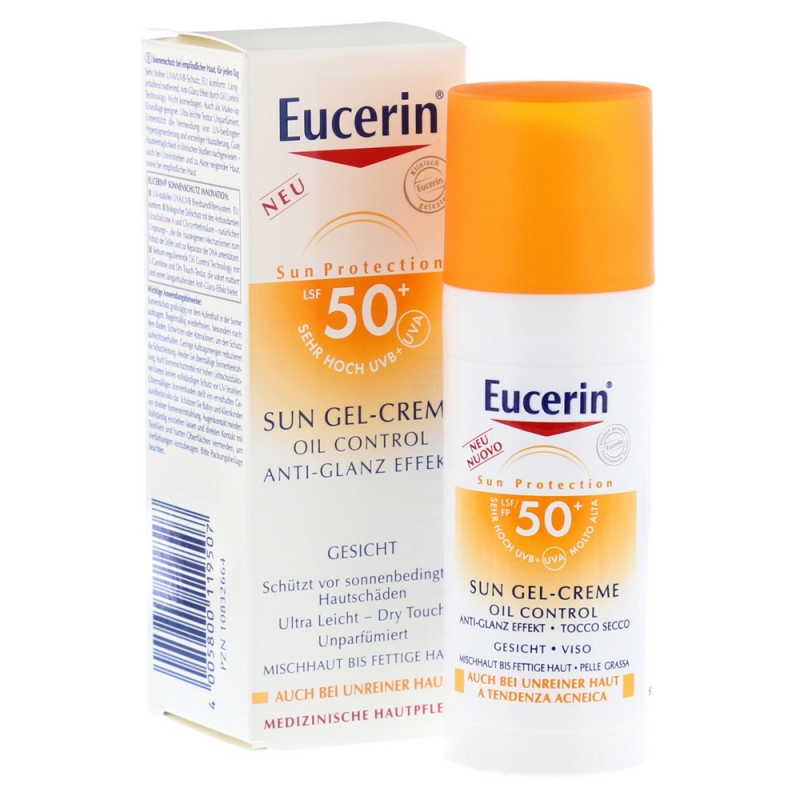 EUCERIN SUN PROTECTION 50+ GEL CREME ROSTRO OIL CONTROL 50 ML