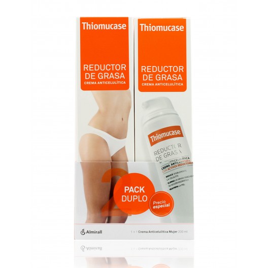 THIOMUCASE REDUCTOR DE GRASA  CREMA ANTICELULITICA 2 X 200 ML