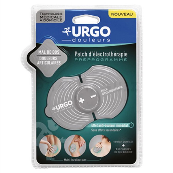 URGO PARCHE DE ELECTROTERAPIA  1 PARCHE + 2 SOBRES DE GEL