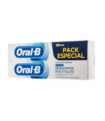 ORAL B ENCIAS Y ESMALTE REPAIR PACK ESPECIAL 2 X 125 ML