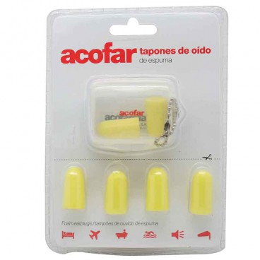 ACOFAR Tapones de Oído – Silicona Moldeada 6 Unidades