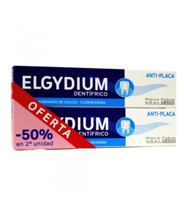 ELGYDIUM PASTA  ANTI PLACA 75 ML 50% DESCUENTO 2ªUNIDAD