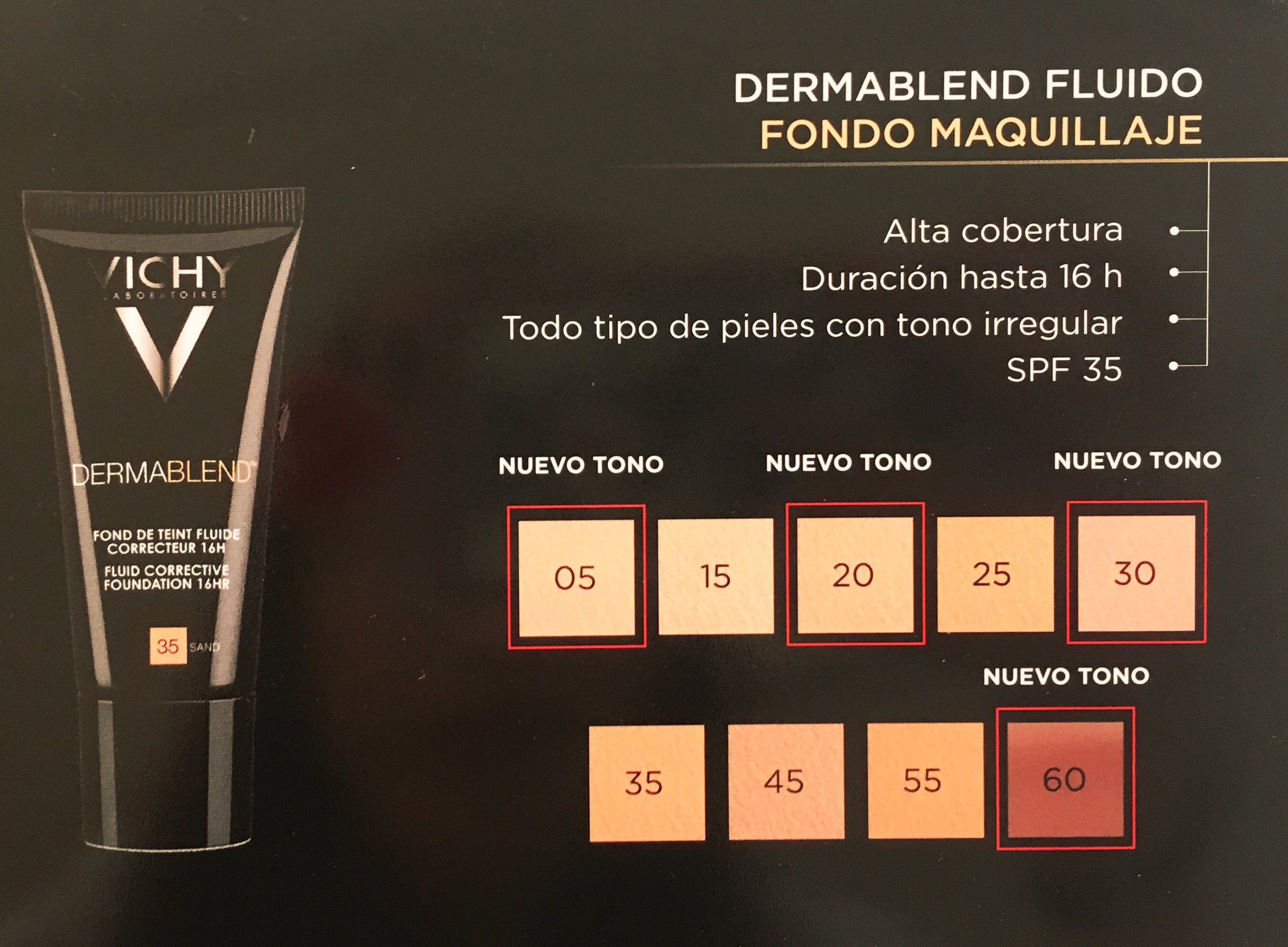 DERMABLEND FLUIDO CORRECTOR SPF 35 Nº 5 PORCELAIN 30 ML