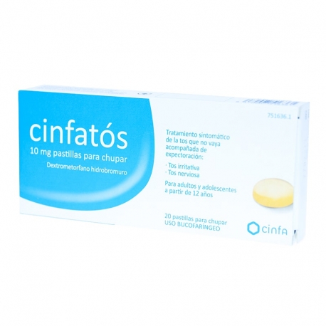 CINFATOS 10 MG 20 PASTILLAS PARA CHUPAR