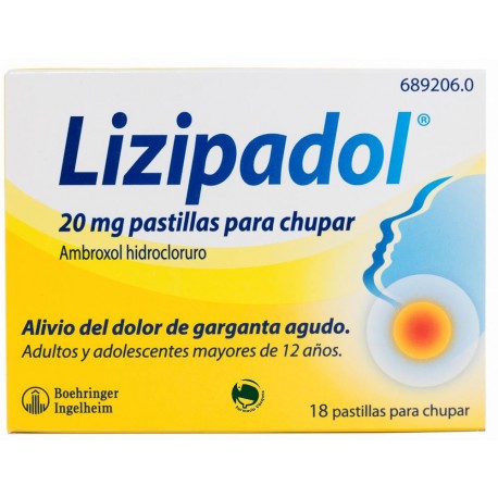 LIZIPADOL 20 MG 20 COMPRIMIDOS PARA CHUPAR