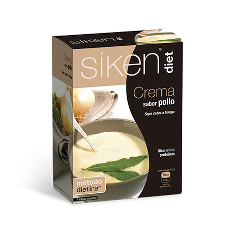 SIKEN DIET CREMA SABOR POLLO 7 SOBRES