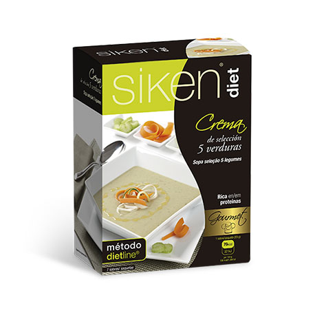 SIKEN DIET CREMA DE SELECCIÓN 5 VERDURAS 7 SOBRES