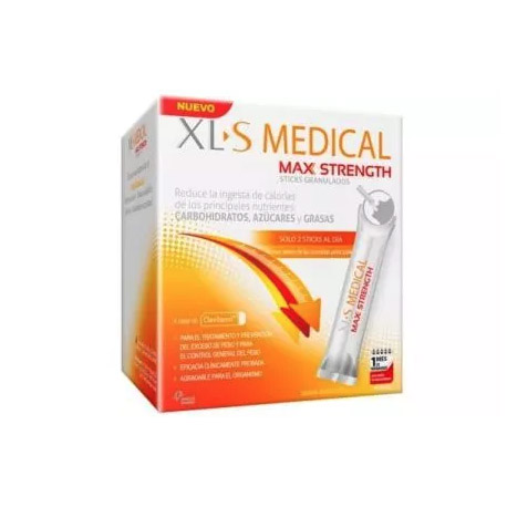 XLS MEDICAL MAX STRENGTH TRIPLE ACTION  60 STICKS GRANULADOS